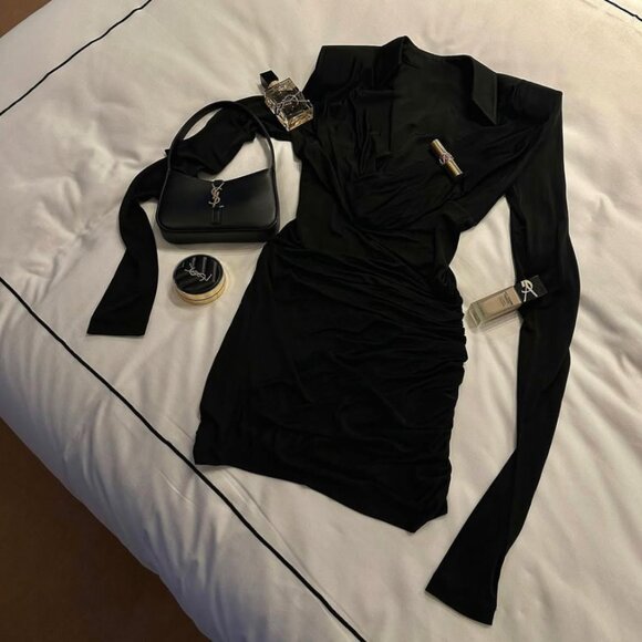 GAUGE81 - Utena Gathered Long-Sleeve Minidress - Picture 8 of 10